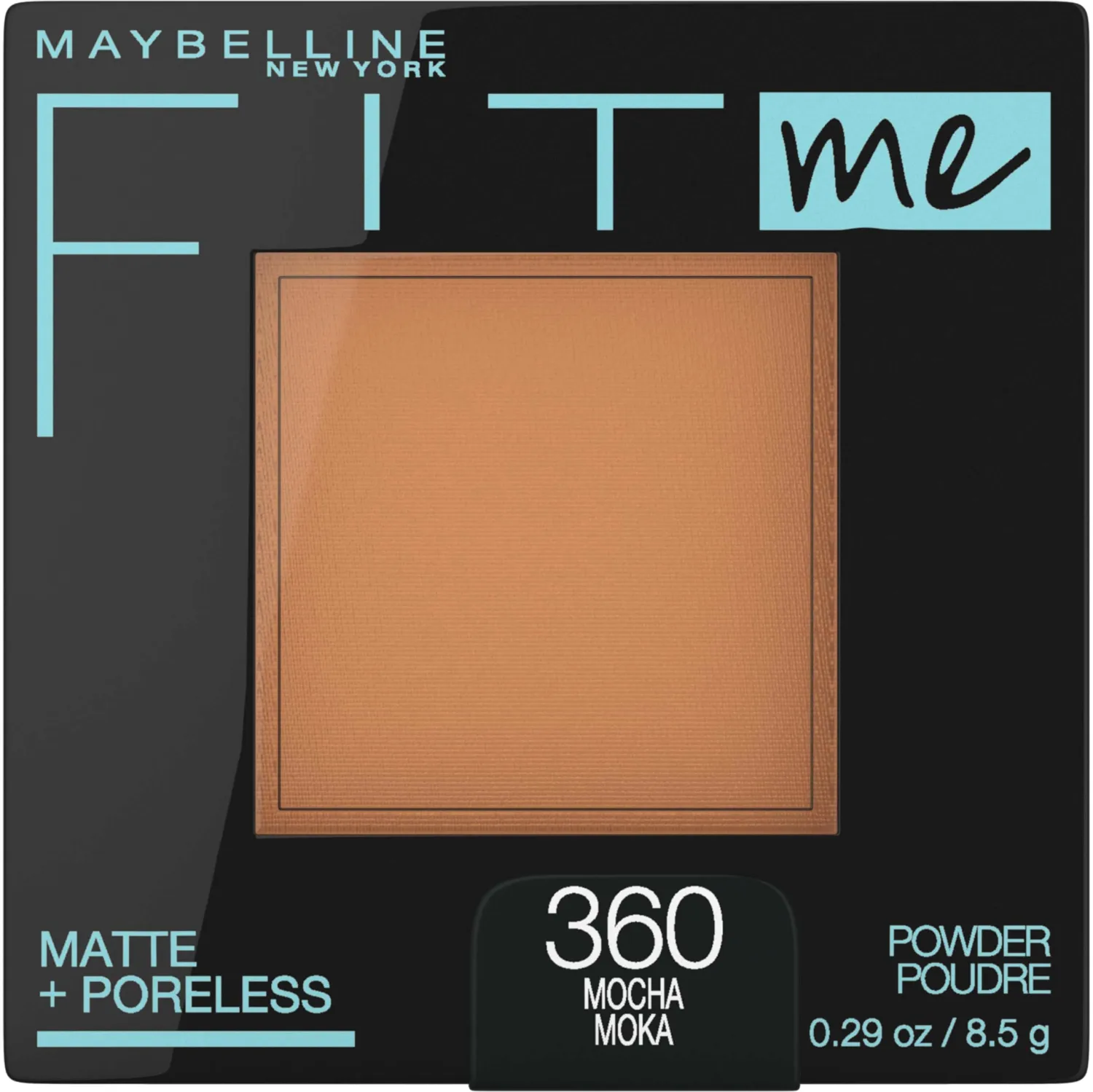 Maybelline Fit Me Matte + Poreless Pressed Face Powder Makeup & Setting Powder, Mocha, 1 Count
