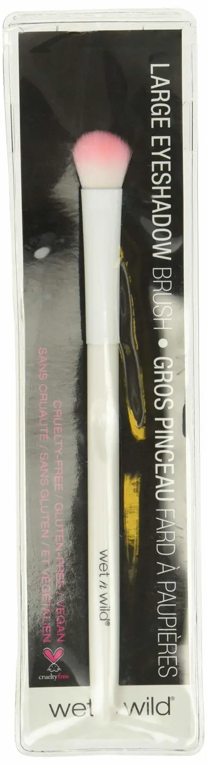 wet n wild Eyeshadow Brush, Large Makeup Blending Brush, Precise Application, Fluffy Fibers, Ergonomic Handle
