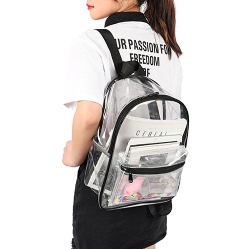 Transparent waterproof PVC children's backpack schoolbag