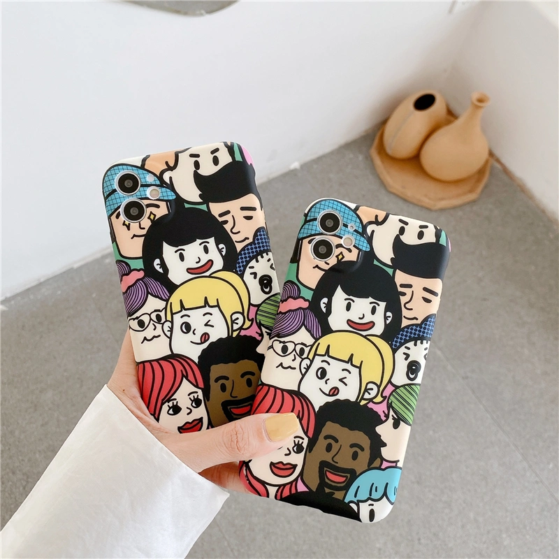 Cartoon Couple Mobile Phone Case Silicone Anti-fall