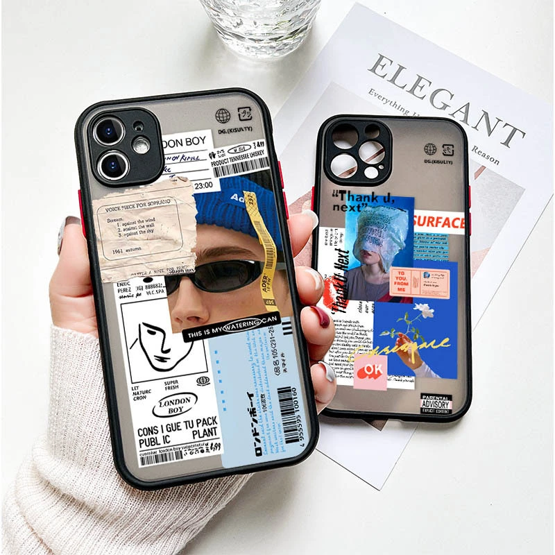 Trendy Personality Label Silicone Eagle Eye Fine Hole Mobile Phone Case