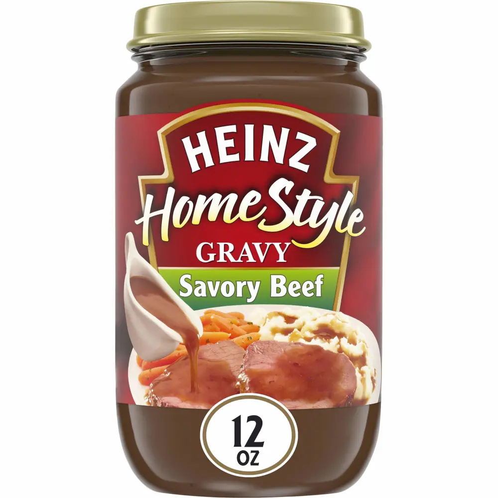 Heinz Homestyle Savory Beef Gravy (12 oz Jars, Pack of 12)