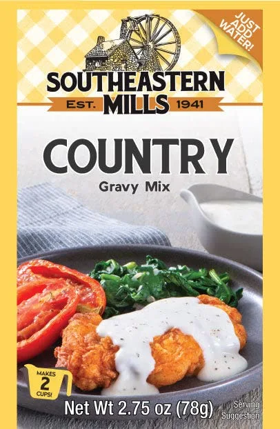 Southeastern Mills Country Gravy Mix, 4.5 Oz. Package (Pack of 4)