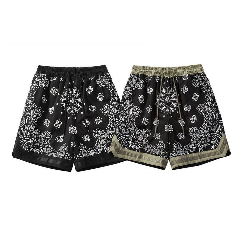 High Street Cashew Floral Panel Military Lounge Shorts