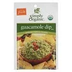 Simply Organic Guacamole Dip Mix - Case of 12 - 0.8 oz.