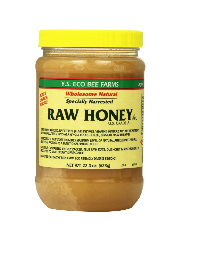 Y.S. Eco Bee Farms Raw Honey - 22 oz, Pack of 2