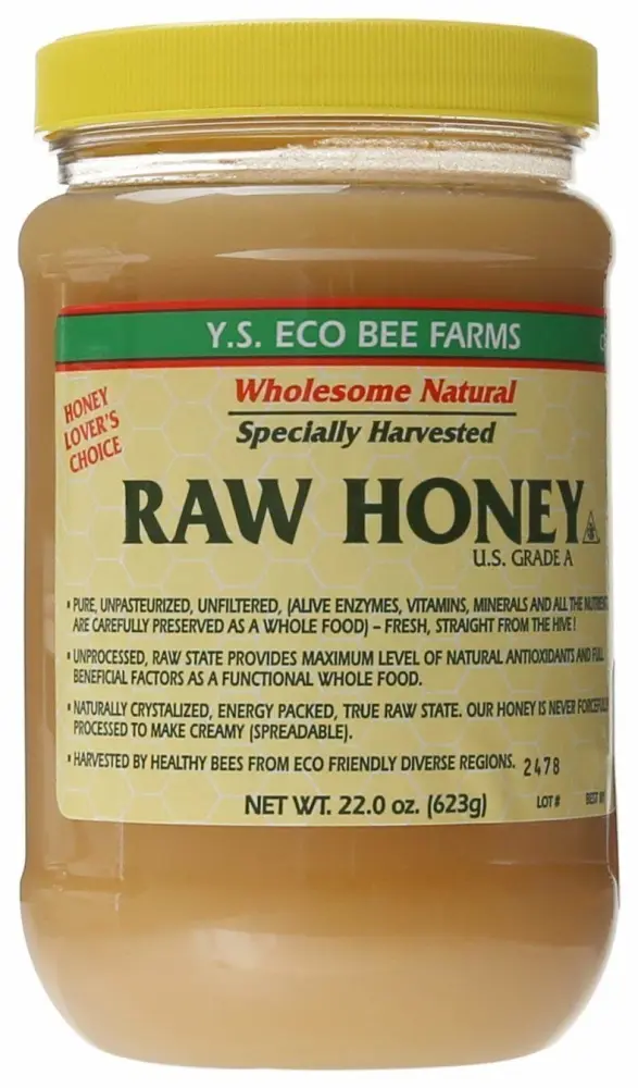 YS Eco Bee Farms Raw Honey - 22 oz (Pack of 6)