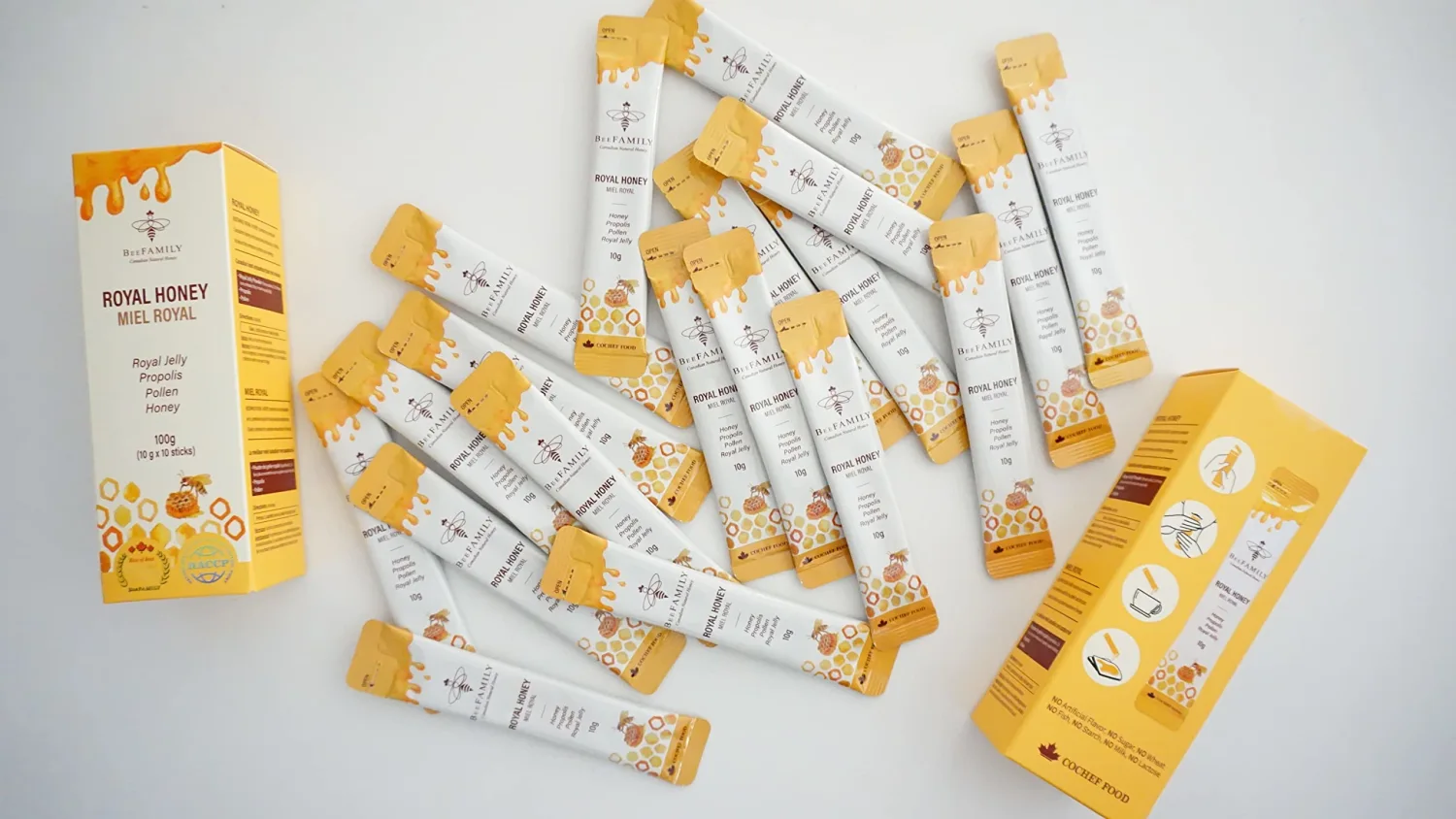 Bee Family - Royal Honey Stick - 10x10g Sachets