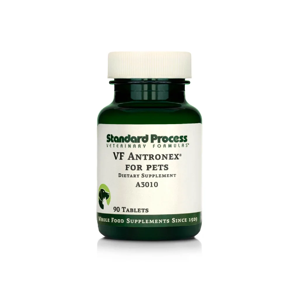 Standard Process Inc. VF Antronex for Pets - Feline & Canine Hepatic Support Formula - Healthy Liver Supplement for Cats & Dogs - Antronex Supplement to Support Healthy Immune System - 90 Tablets