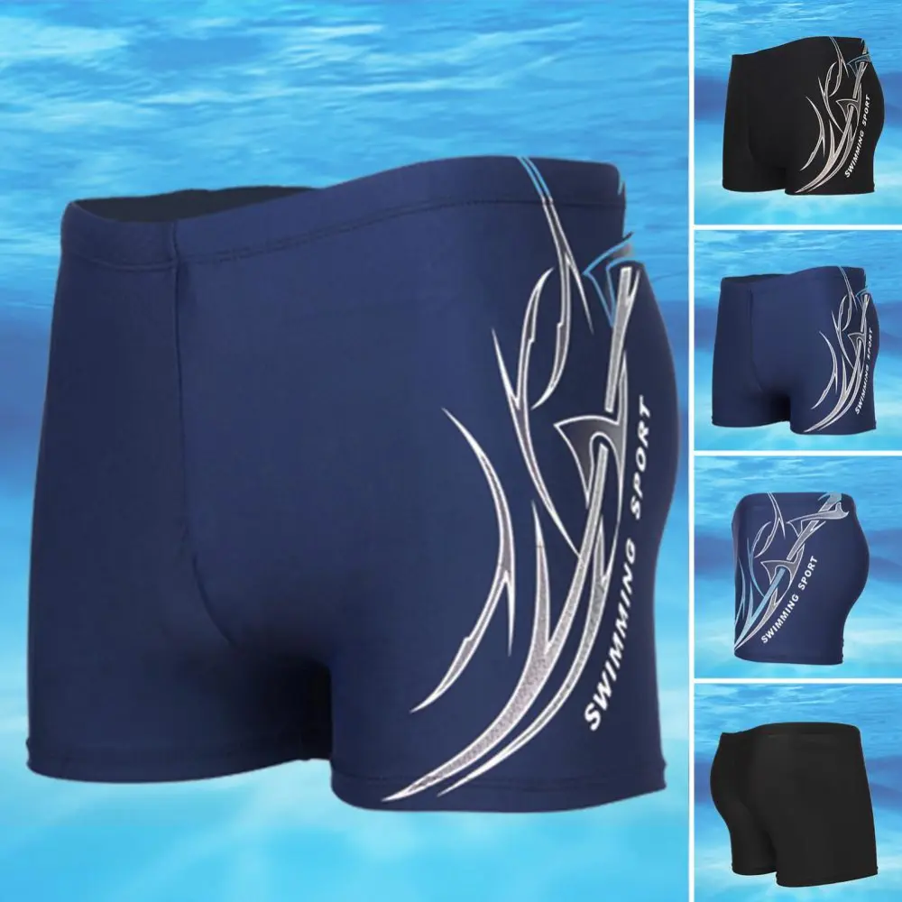 New Men's Boxer Plus Size Swimming Shorts