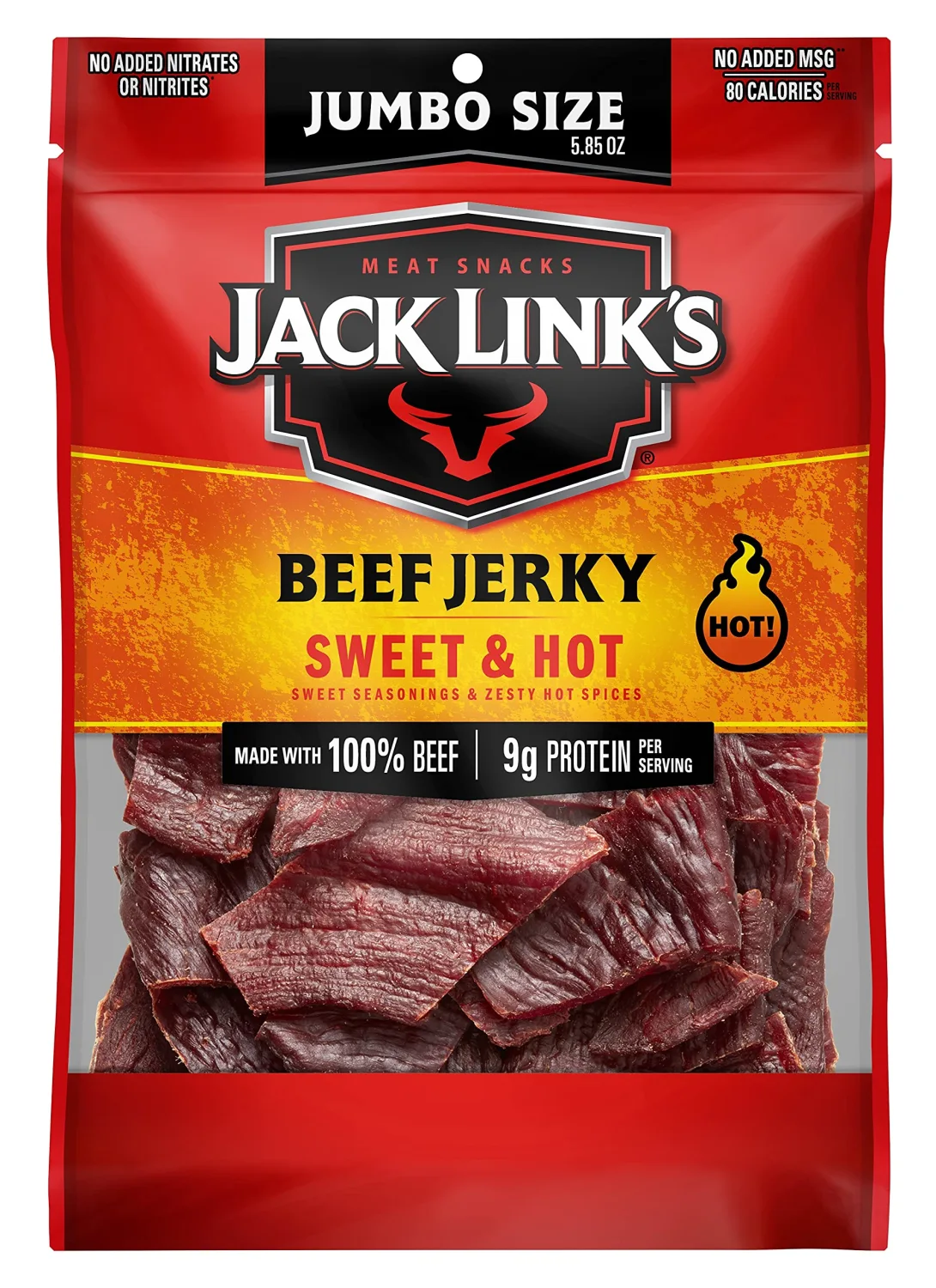 Jack Link's Beef Jerky, Sweet & Hot, 5.85 oz