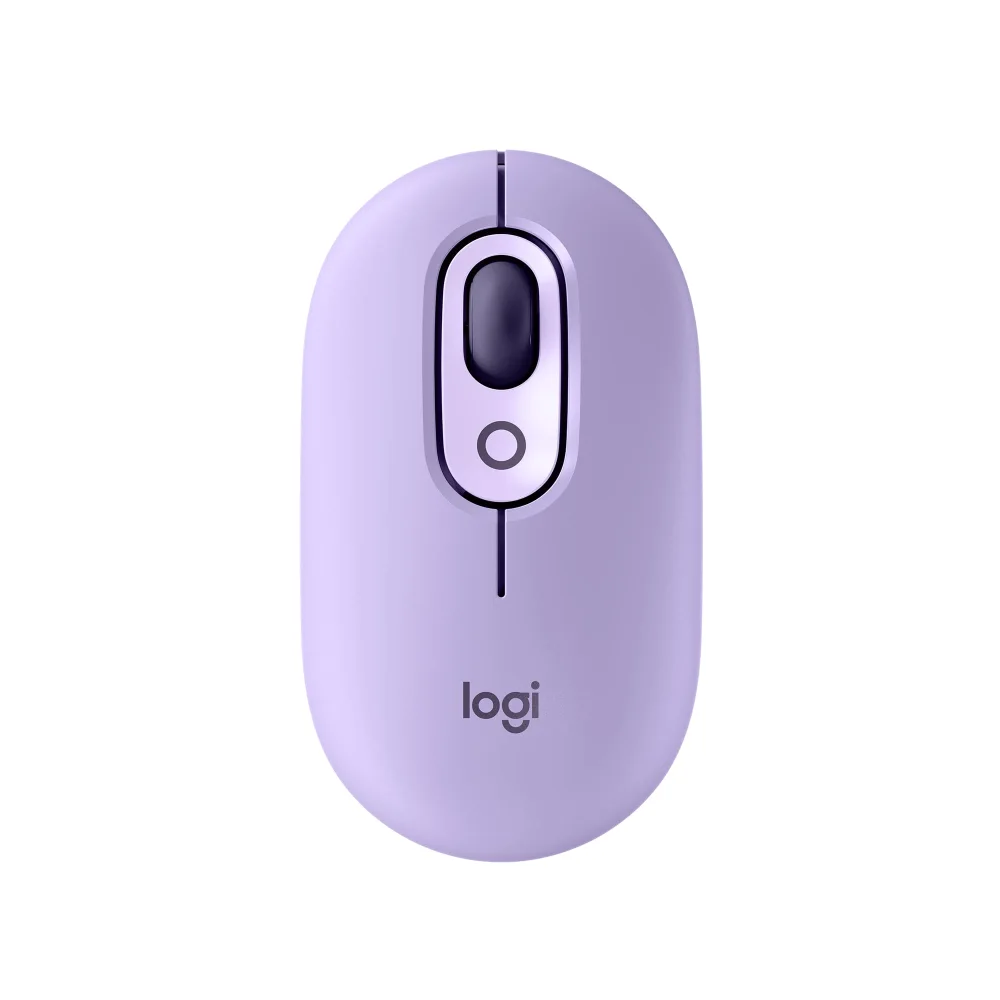 Logitech POP Mouse, Wireless Mouse with Customizable Emojis, SilentTouch Technology, Precision/Speed Scroll, Compact Design, Bluetooth, Multi-Device, OS Compatible - Cosmos