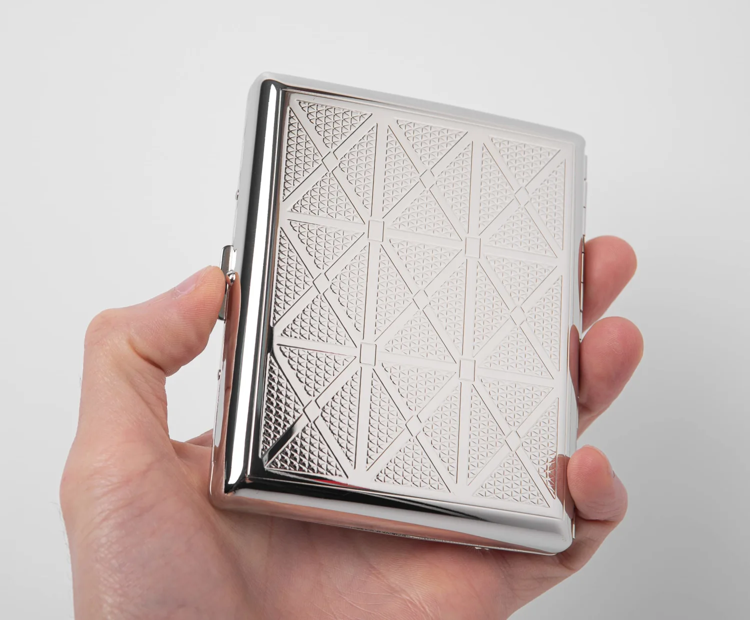 Classic Vintage Metal Cigarette Case/Storage Box, Can Hold 100’s 20pcs (Silver)