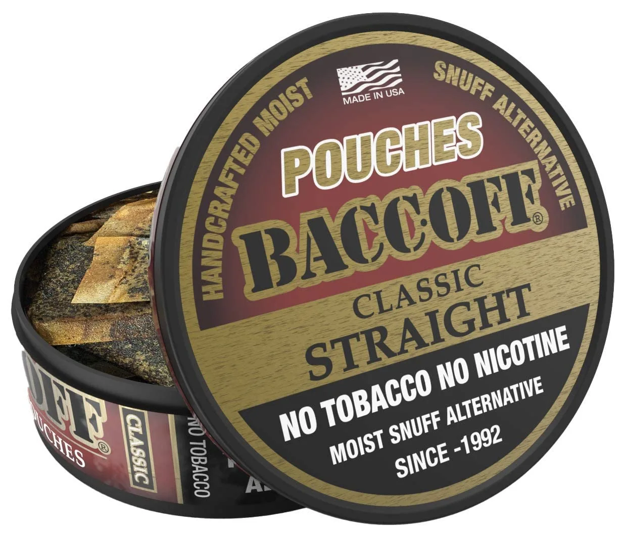 BaccOff, Gen II Straight Pouches, (1 Can)