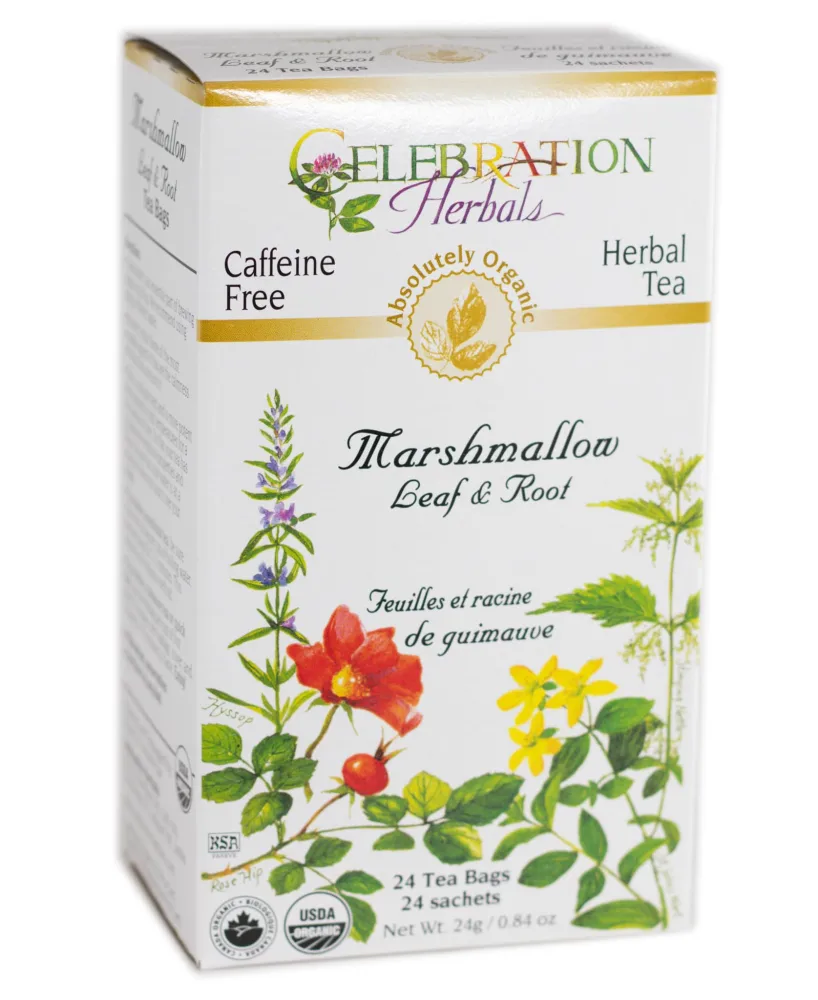 CELEBRATION HERBALS Marshmallow Leaf & Root Organic 24 Bag, 0.02 Pound