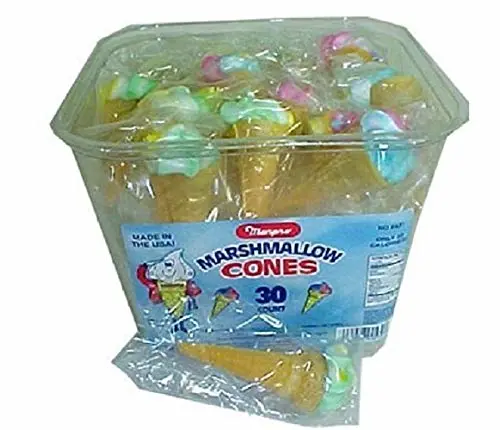 Marpo Yum Yum Marshmallow Cones, 30 Count, 5 Ounce