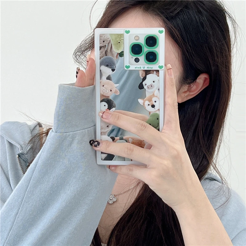 Cartoon Cute Mirror Doll Phone Case Anti-fall