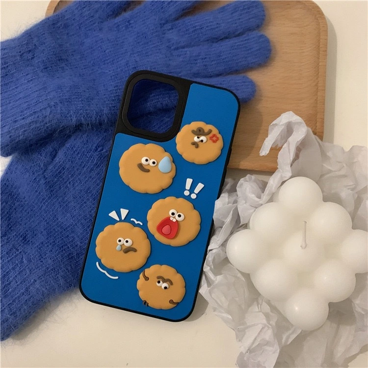 Three-dimensional Biscuit Expression Phone Case