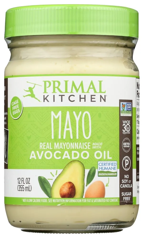 Primal Kitchen - Avocado Oil Mayo, Dairy Free, Whole30 and Paleo Approved (12 oz) - 2 Pack