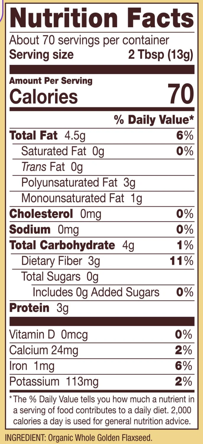 Bobs Red Mill Flaxseed Meal Golden Organic, 32 Oz