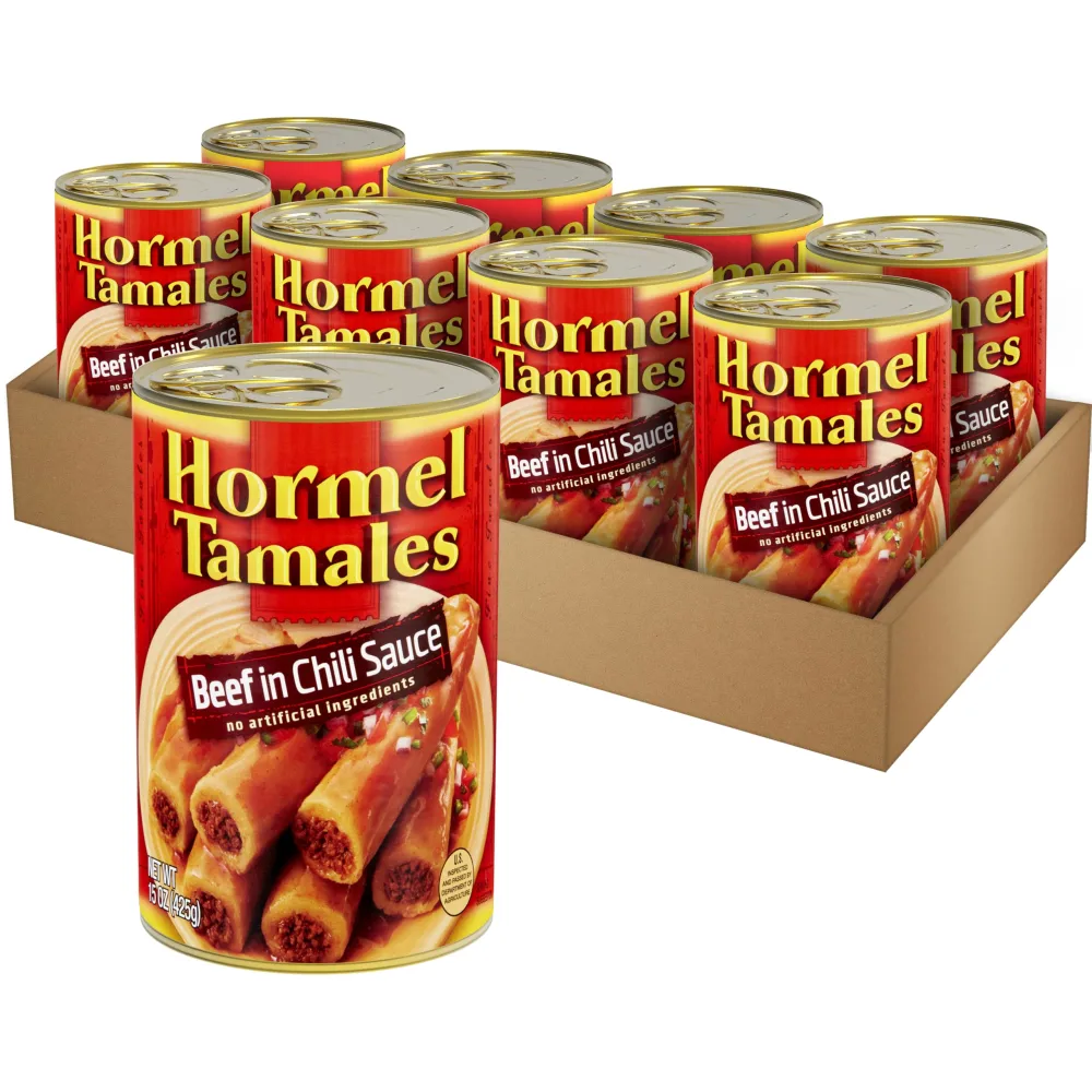 Hormel Beef Tamales 15 Oz (8 Pack)