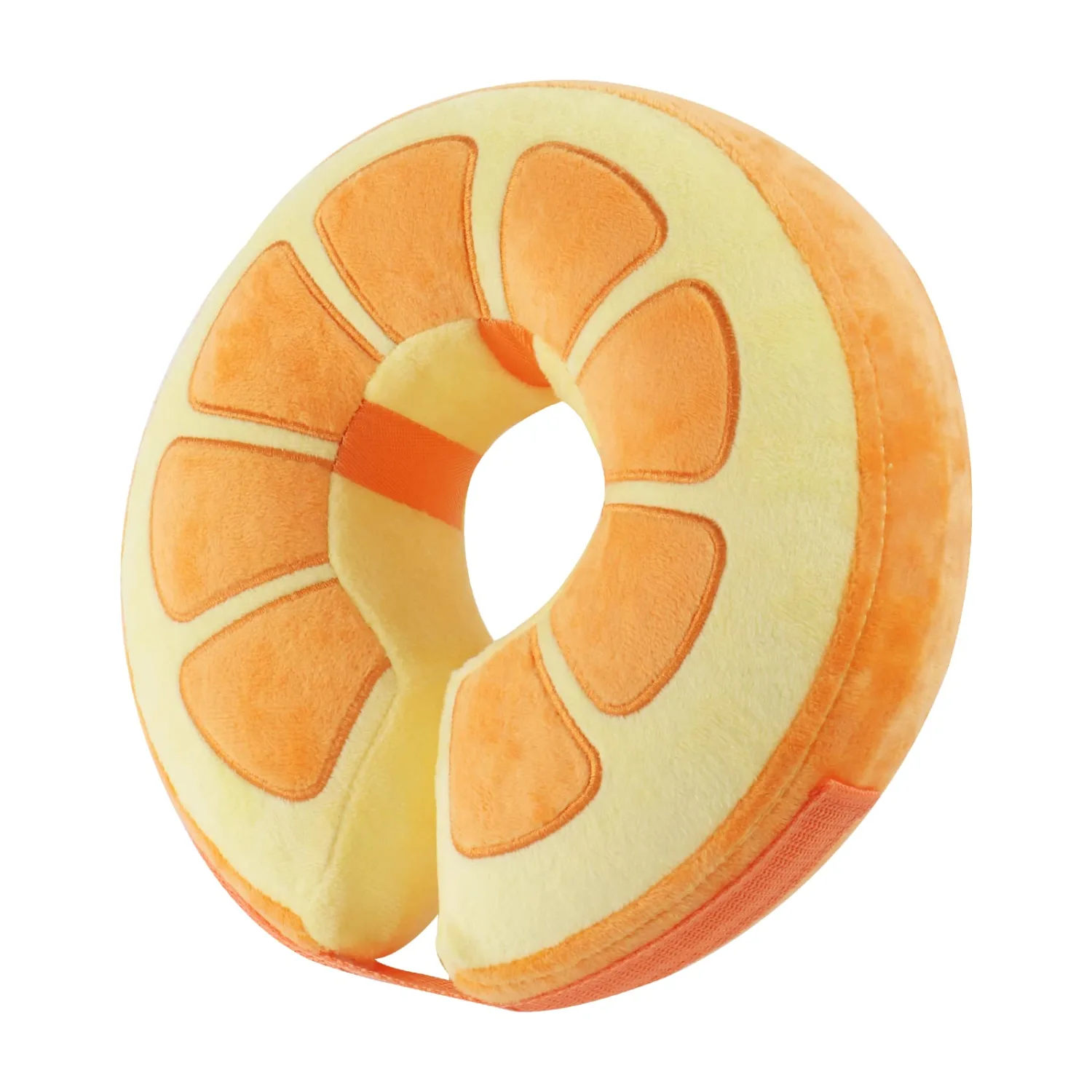 IEUUMLER Inflatable Recovery Dog Collar, Protective Donut Cone, Adjustable Soft Collar for Dog and Cat After Surgery Prevent from Biting & Scratching EU002 - Orange M