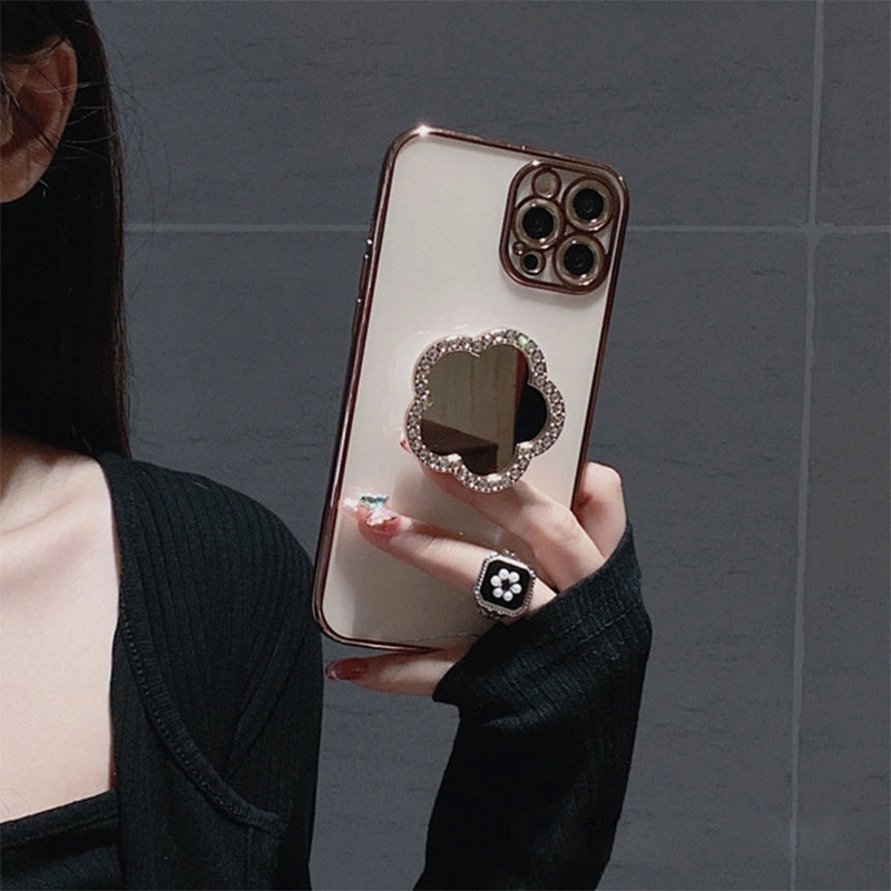 Precision Hole All-inclusive Mirror Rhinestone Phone Case