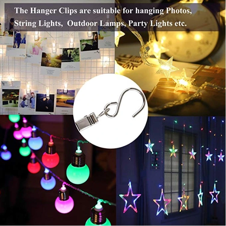 Solar Series Simple Lighting Chain Clip Indoor Photo Clip Christmas Decorative Clip