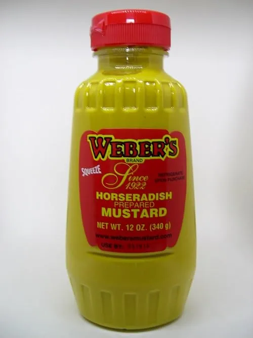 Weber's Horseradish Mustard (12oz, 4 Pack)