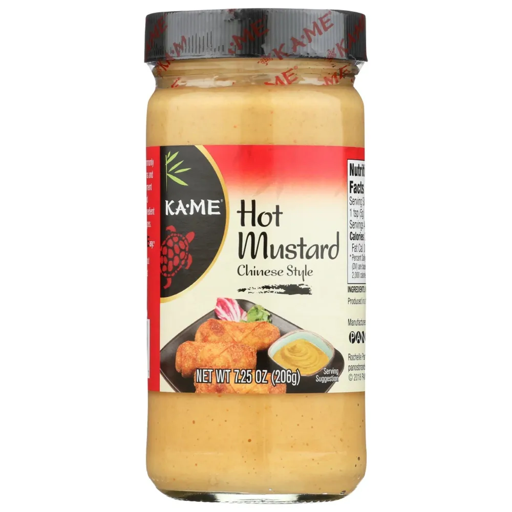 Ka-Me Hot Peppered Mustard - Chinese Style - 7.25 oz (Pack of 1)