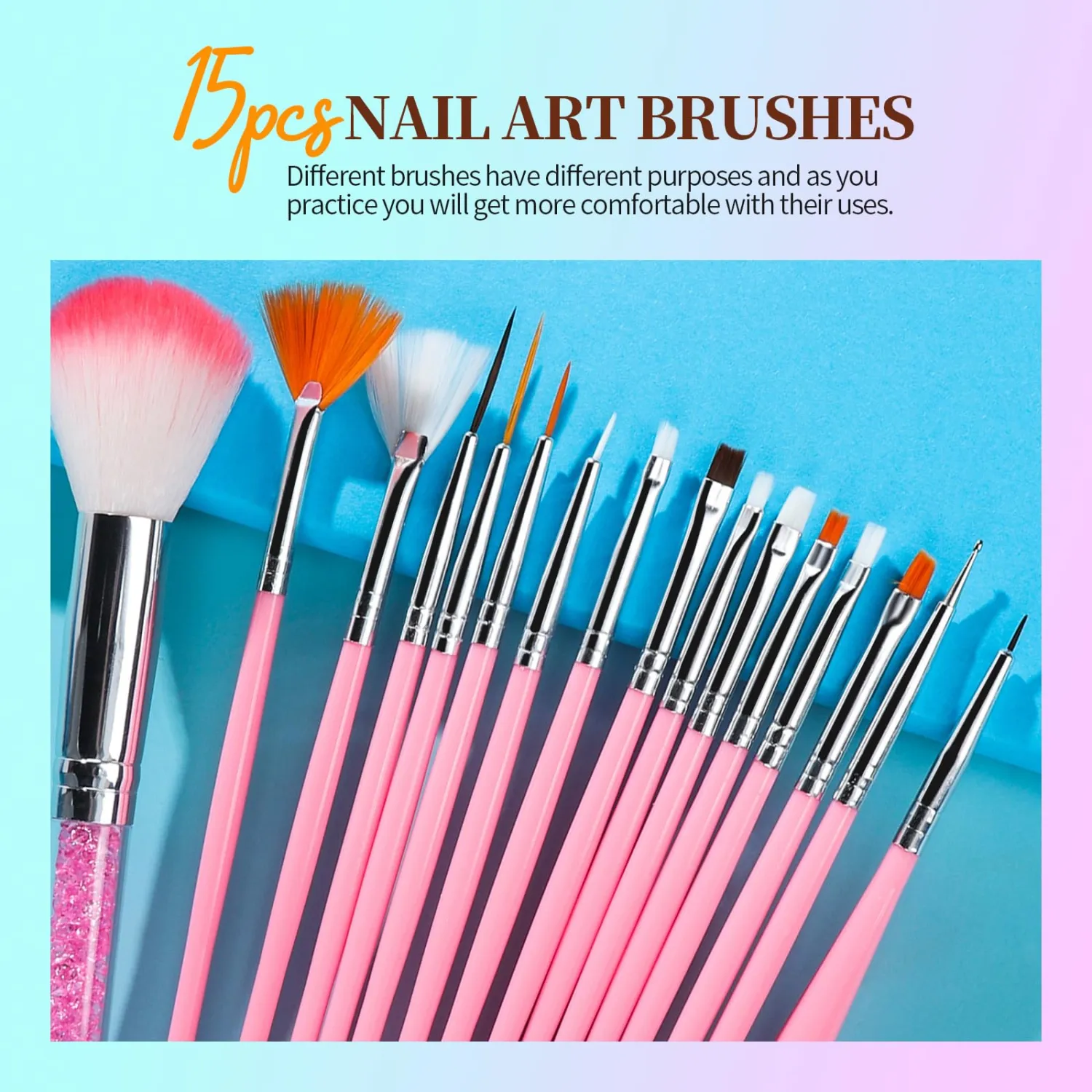 Teenitor Nail Art Kit for Beginners, Nail Art Supplies With Nail Art Brushes, Nail Dotting Tools, Nail Art Stickers, Nail Art Rhinestone, Nail Art Foil, Nail Art Tapes, Nail Accessories For Nail Art