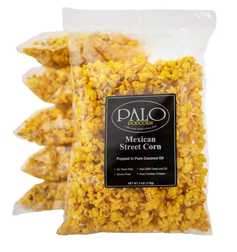 Palo Popcorn Mexican Street Corn, 6-ounce bags (Pack of 6)