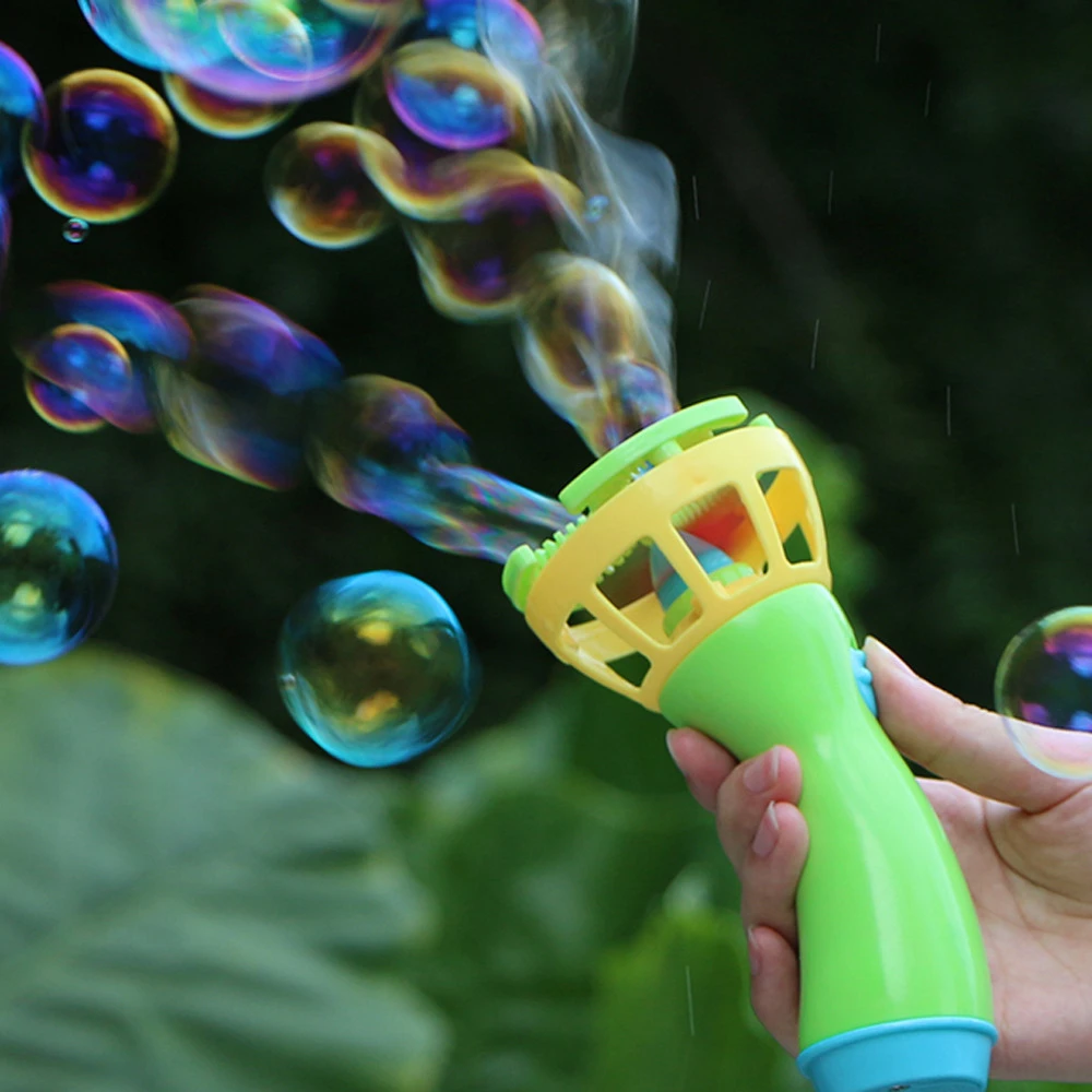 Electric Fan Bubble Machine Bulk Water Free Outdoor Toys