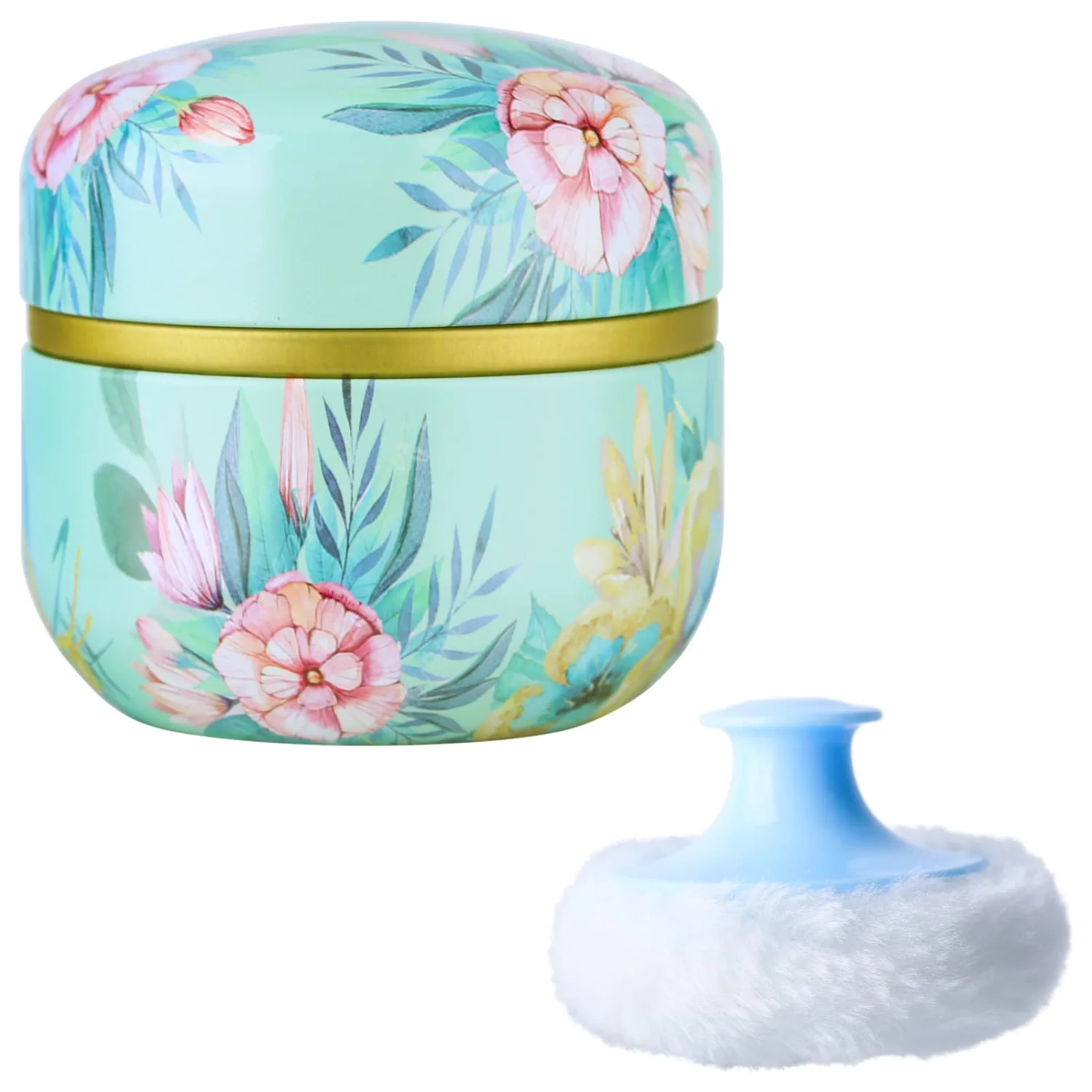 Portable Empty Loose Powder Box Cosmetic Make-up Loose Powder Box Case Holder with Lids and Powder Box Box for Home and Travel