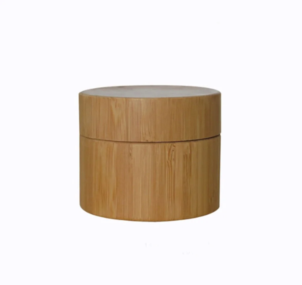 TOPWEL 15ml/30ml/50ml/100ml Environmental Bamboo Empty Refillable Cosmetic Cream Jar Storage Bottle Container Bottle (30ML)