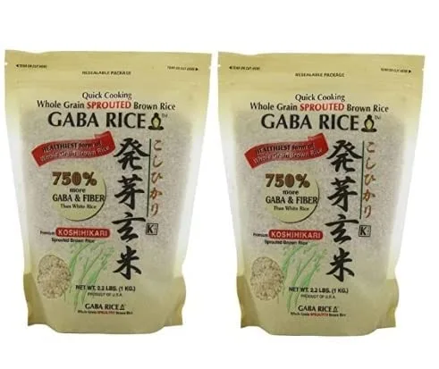 GABA - Sprouted Brown Rice 2.0kg (4.4 LB) bag - PACK OF 2