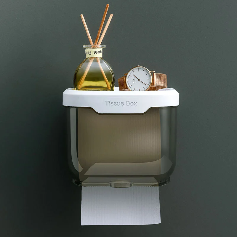 Toilet Tissue Waterproof Punch-free Toilet Paper Box