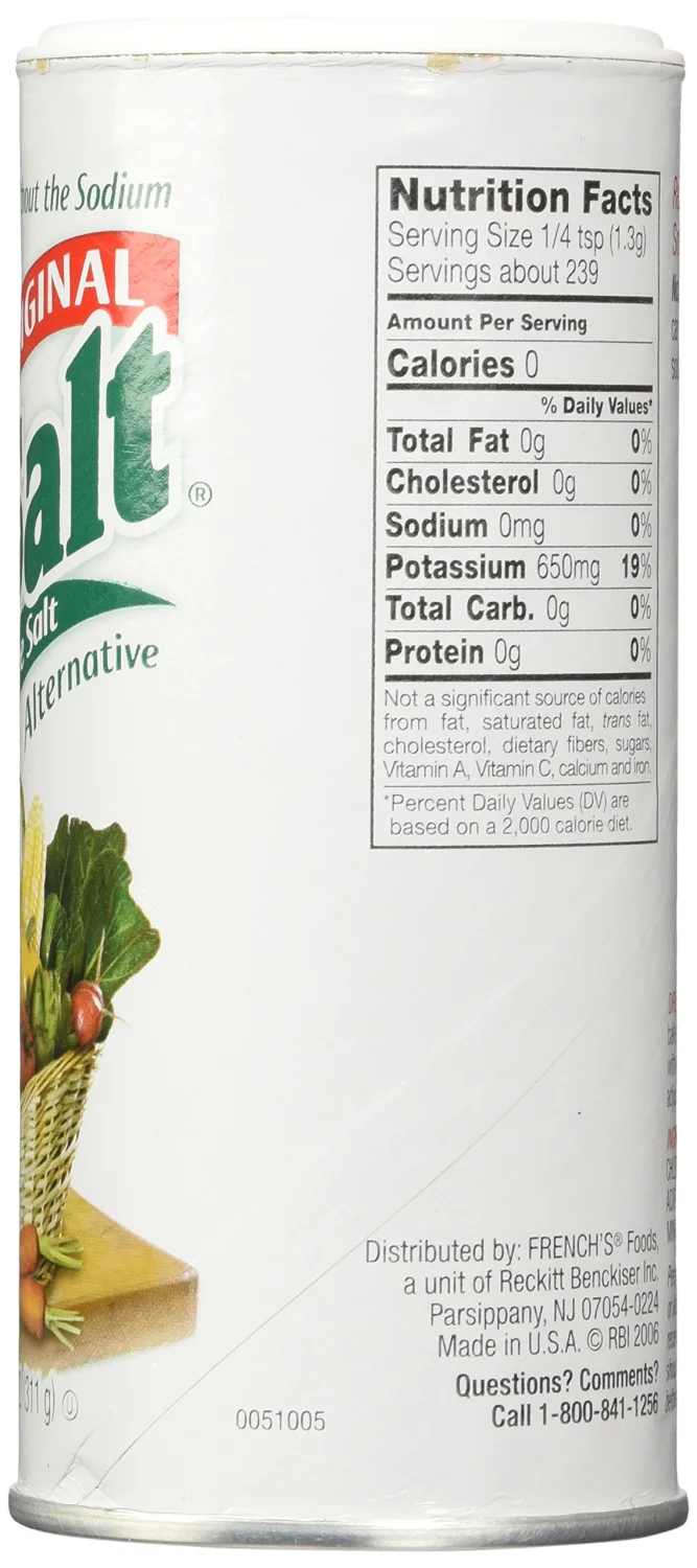 NoSalt Original Sodium-Free Salt Alternative 11 Ounce (Pack of 2)
