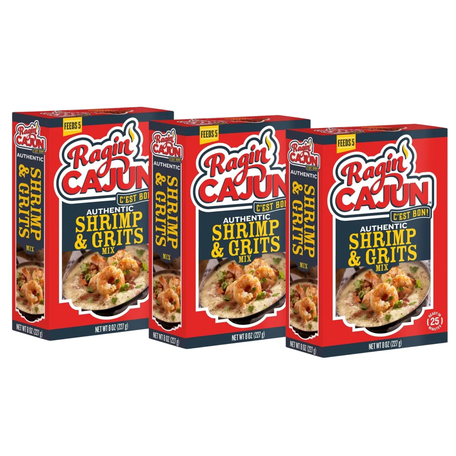 Ragin Cajun Shrimp and Grits 8oz (Pack of 3)