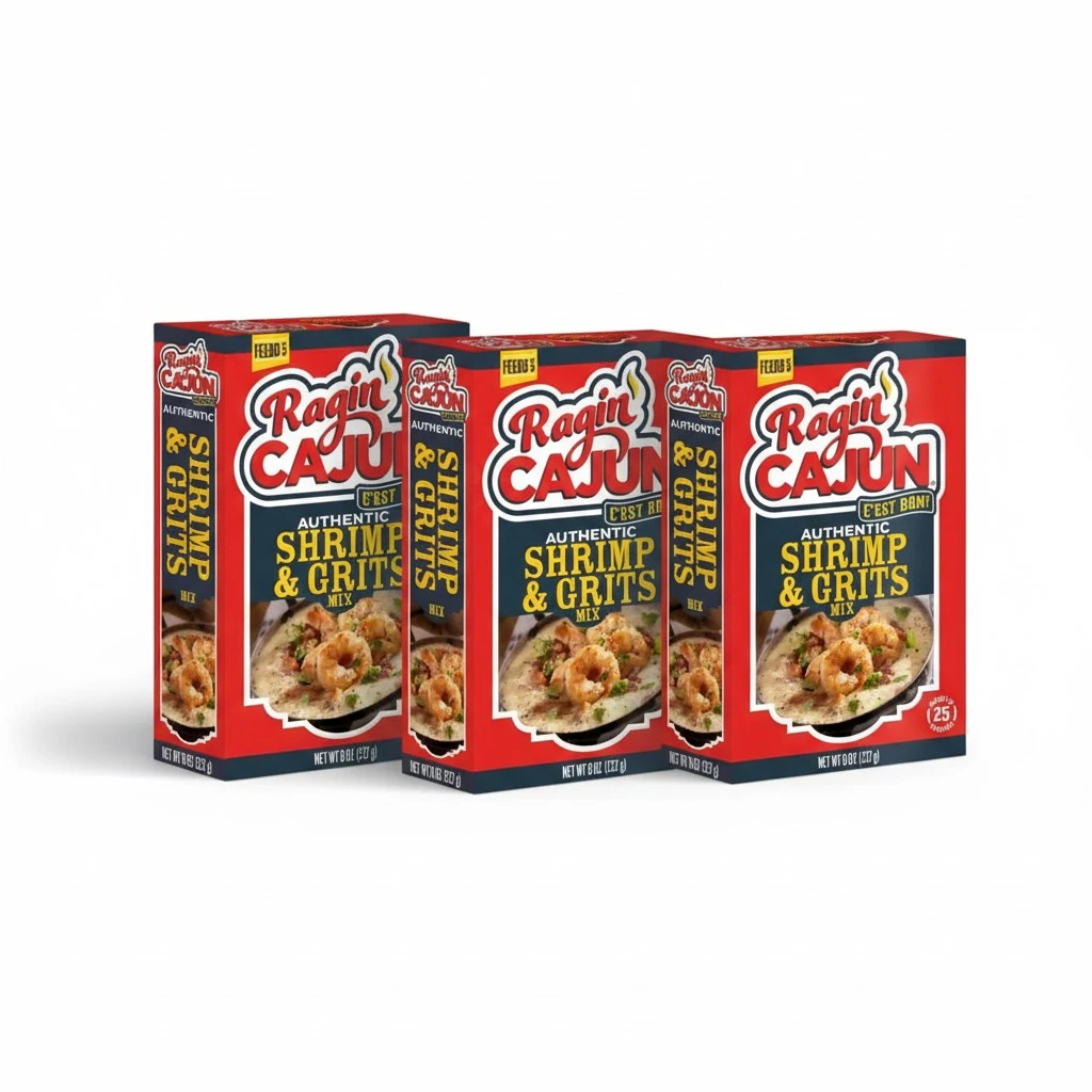 Ragin Cajun Shrimp and Grits 8oz (Pack of 3)