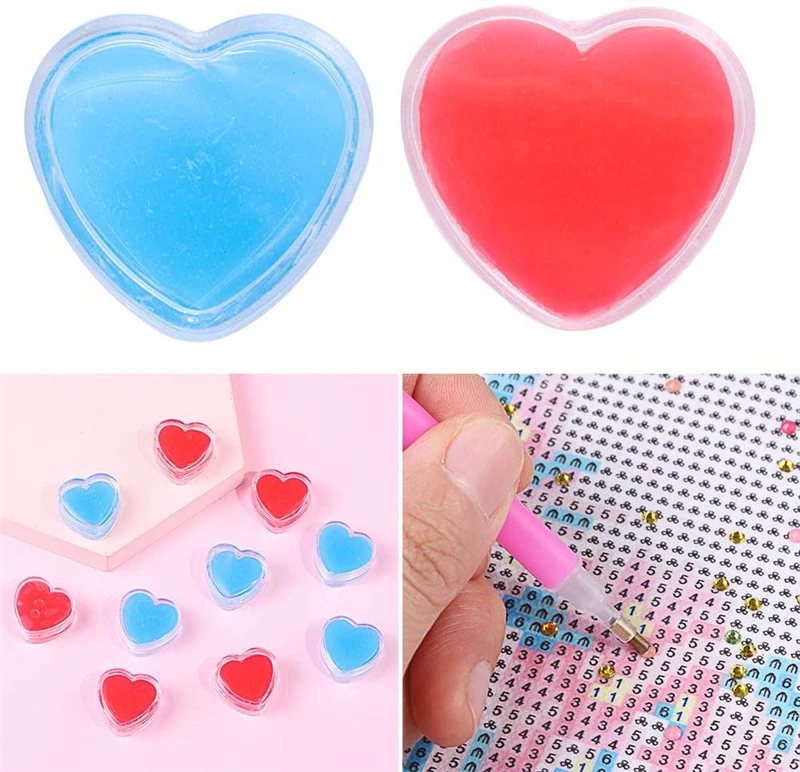 DIY Diamond Painting Tool Silicone Heart Clay