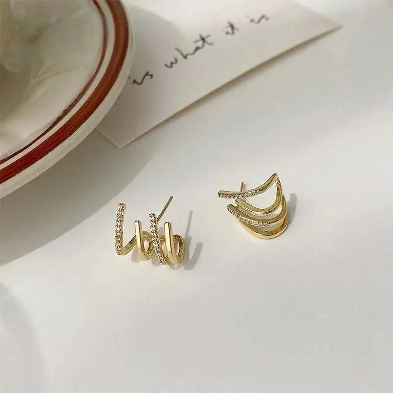 Light Luxury High-end Unique Alloy Earrings