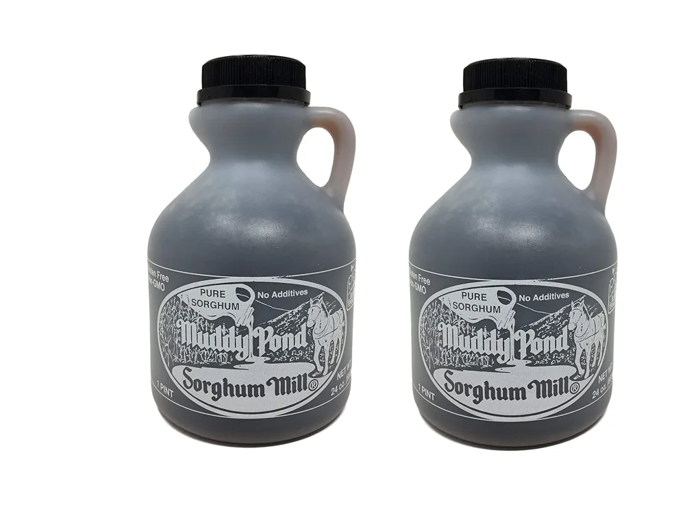 Muddy Pond Sorghum Mill Sorghum Syrup, 1 Pint, Net Wt. 24 Ounces (680 grams) (Two Pack)