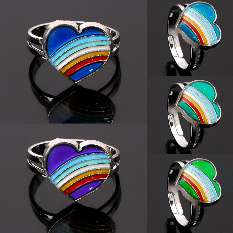 Mood Temperature Color Changing Alloy Ring