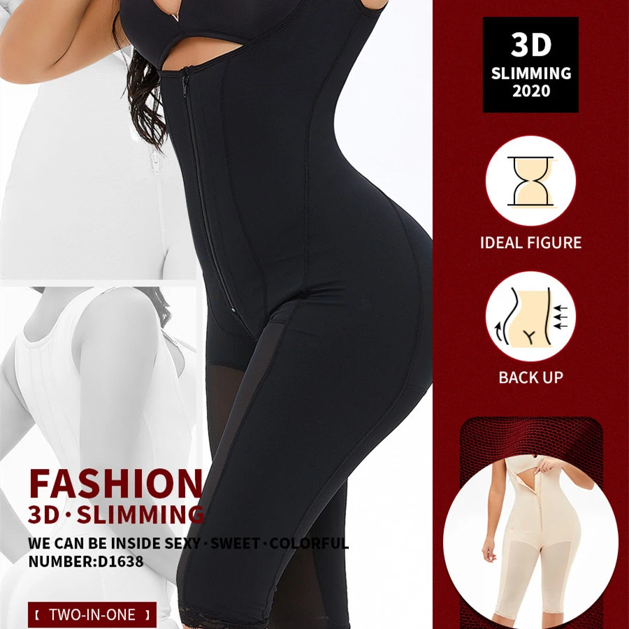 Large Size One Piece High Waist Zipper Abdominal Waist Hip Raise Pants
