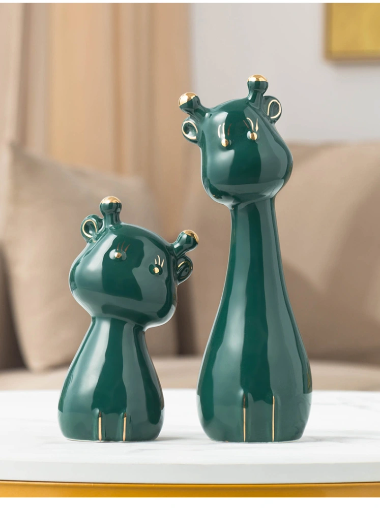 Nordic Creative Simple Deer Cute Ornaments Light Luxury Ceramics