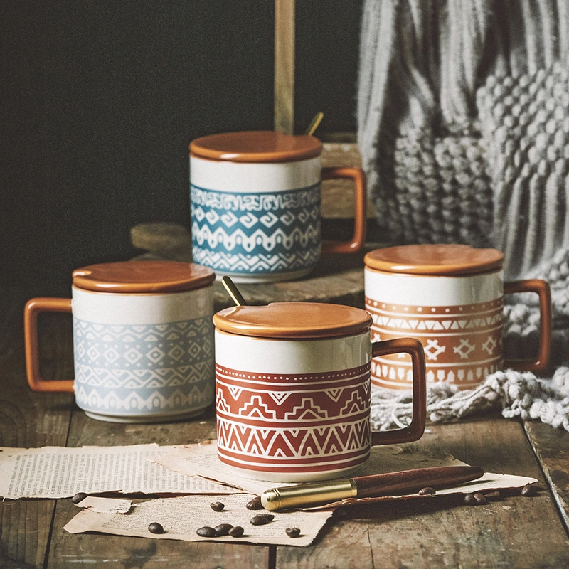 Oatmeal Breakfast Large Capacity Frosted American Retro Mug