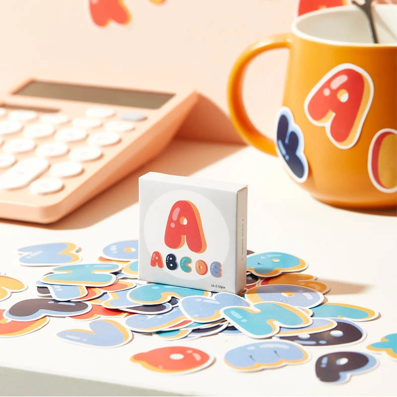 Colorful English Alphabet Creative Hand Account Decorative Stickers