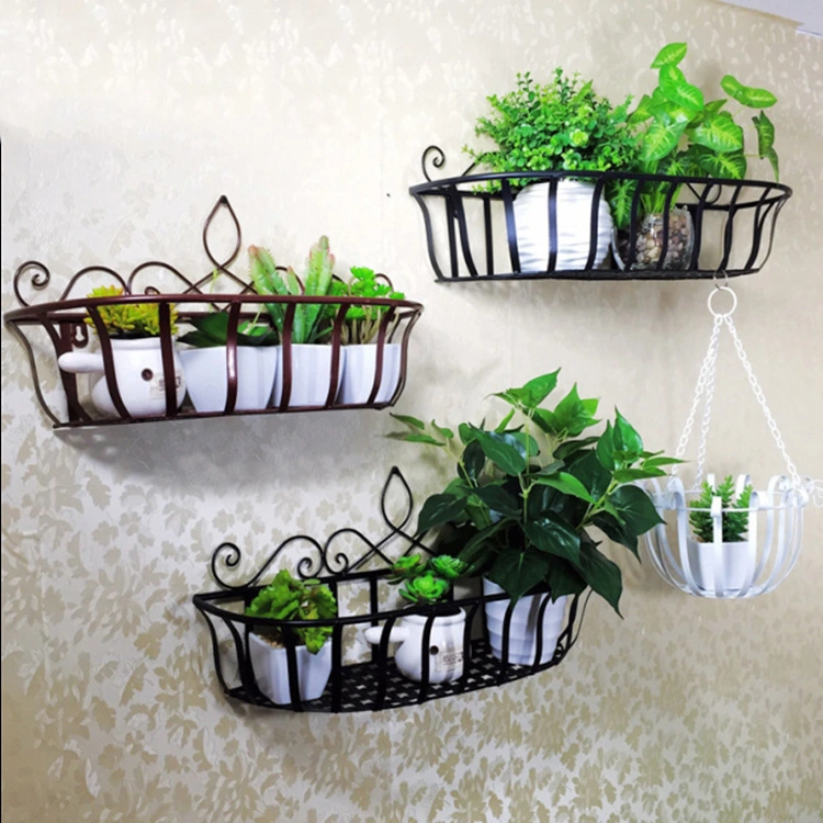 New Iron European Style Potted Storage Basket