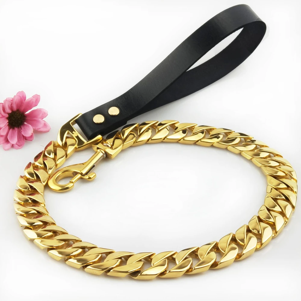 Cast Drag Chain Gold Body Handle Black Brown